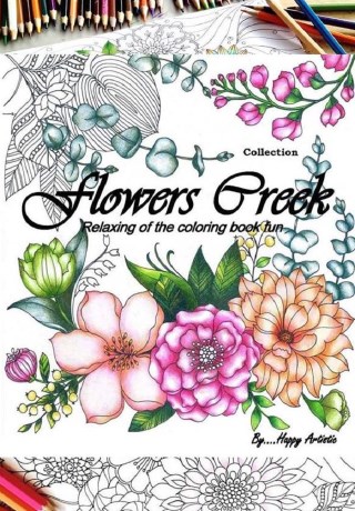 หน้าปก-flowers-creek-art-therapyrelaxing-of-the-coloring-book-ookbee